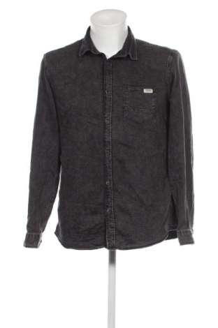 Ανδρικό πουκάμισο Originals By Jack & Jones, Μέγεθος XL, Χρώμα Μαύρο, Τιμή 10,52 €
