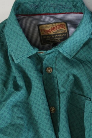 Мъжка риза Petrol Industries, Размер M, Цвят Зелен, Цена 11,90 лв.