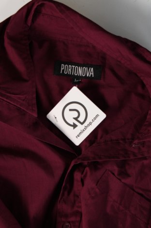 Ανδρικό πουκάμισο Portonova, Μέγεθος L, Χρώμα Κόκκινο, Τιμή 8,07 €