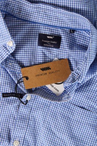 Herrenhemd Premium, Größe L, Farbe Blau, Preis 15,60 €
