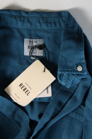 Ανδρικό πουκάμισο Rebel, Μέγεθος XL, Χρώμα Μπλέ, Τιμή 14,23 €