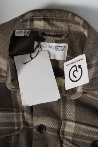 Ανδρικό πουκάμισο Selected Homme, Μέγεθος L, Χρώμα Καφέ, Τιμή 47,94 €