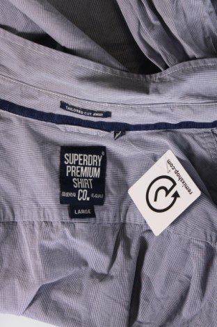 Herrenhemd Superdry, Größe L, Farbe Blau, Preis € 10,77