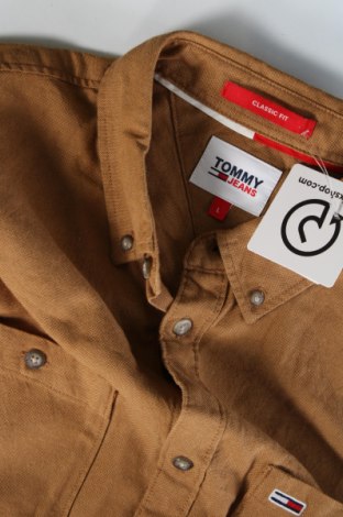 Pánska košeľa  Tommy Jeans, Veľkosť L, Farba Hnedá, Cena  31,45 €