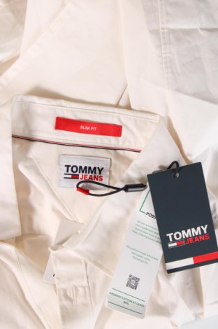 Ανδρικό πουκάμισο Tommy Jeans, Μέγεθος M, Χρώμα Λευκό, Τιμή 72,16 €