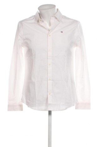 Ανδρικό πουκάμισο Tommy Jeans, Μέγεθος M, Χρώμα Λευκό, Τιμή 72,16 €