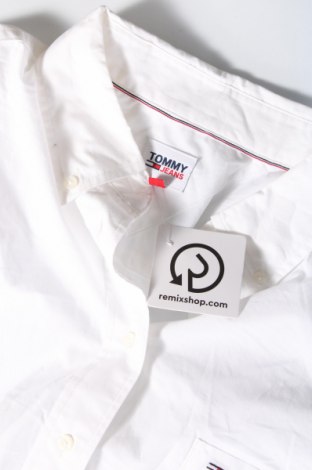 Ανδρικό πουκάμισο Tommy Jeans, Μέγεθος M, Χρώμα Λευκό, Τιμή 72,16 €