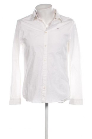 Ανδρικό πουκάμισο Tommy Jeans, Μέγεθος L, Χρώμα Λευκό, Τιμή 72,16 €