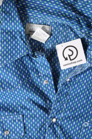 Herrenhemd Wrangler, Größe XXL, Farbe Blau, Preis 33,40 €