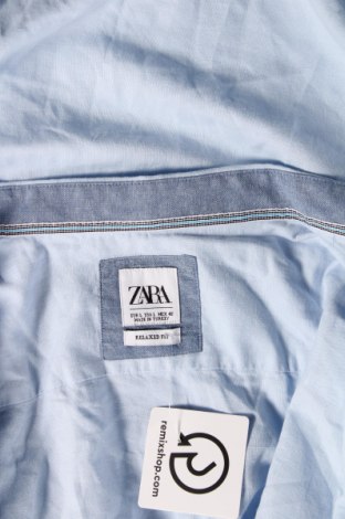 Herrenhemd Zara, Größe L, Farbe Blau, Preis 10,43 €