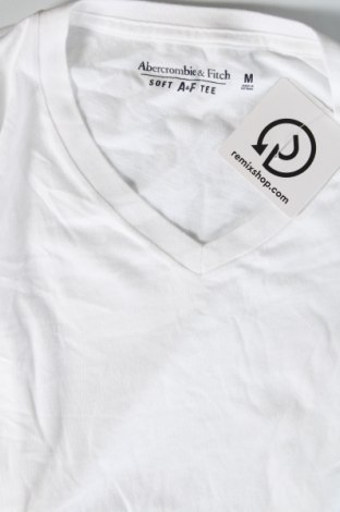 Herren T-Shirt Abercrombie & Fitch, Größe M, Farbe Weiß, Preis 25,98 €