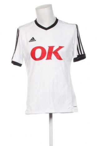 Herren T-Shirt Adidas, Größe M, Farbe Weiß, Preis 34,51 €