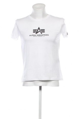 Herren T-Shirt Alpha Industries, Größe M, Farbe Weiß, Preis 25,98 €