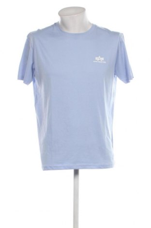 Herren T-Shirt Alpha Industries, Größe L, Farbe Blau, Preis 17,32 €