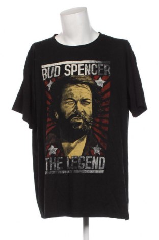 Ανδρικό t-shirt Bud Spencer, Μέγεθος 5XL, Χρώμα Μαύρο, Τιμή 11,75 €