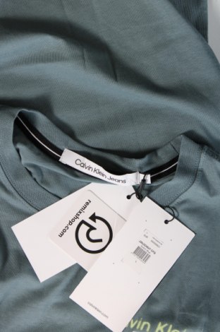 Tricou de bărbați Calvin Klein Jeans, Mărime L, Culoare Verde, Preț 253,29 Lei