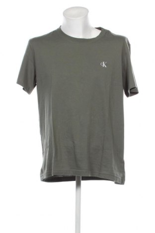 Herren T-Shirt Calvin Klein Jeans, Größe XXL, Farbe Grün, Preis 35,72 €