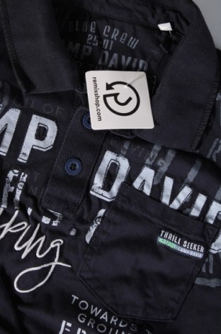 Męski T-shirt Camp David, Rozmiar S, Kolor Niebieski, Cena 134,34 zł