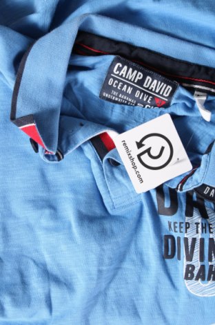 Herren T-Shirt Camp David, Größe M, Farbe Blau, Preis € 28,87