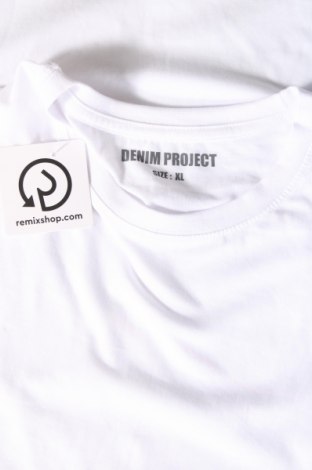 Męski T-shirt Denim Project, Rozmiar XL, Kolor Biały, Cena 74,37 zł