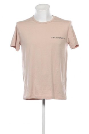 Męski T-shirt Emporio Armani Underwear, Rozmiar L, Kolor Beżowy, Cena 182,32 zł