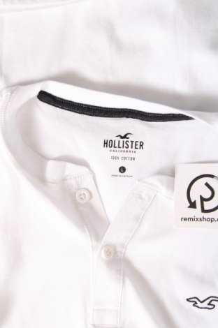 Ανδρικό t-shirt Hollister, Μέγεθος L, Χρώμα Λευκό, Τιμή 15,98 €