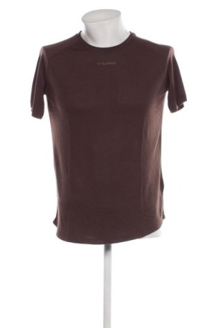 Ανδρικό t-shirt Hummel, Μέγεθος L, Χρώμα Καφέ, Τιμή 11,99 €