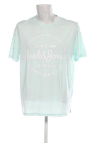 Мъжка тениска Jack & Jones, Размер XXL, Цвят Син, Цена 31,50 лв.