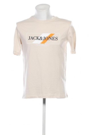 Tricou de bărbați Jack & Jones, Mărime S, Culoare Bej, Preț 138,16 Lei