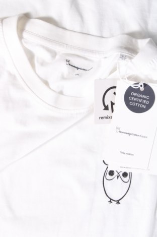 Ανδρικό t-shirt Knowledge Cotton Apparel, Μέγεθος XXL, Χρώμα Λευκό, Τιμή 25,98 €