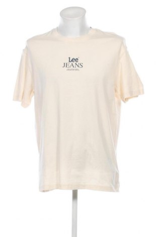 Мъжка тениска Lee, Размер M, Цвят Бежов, Цена 56,00 лв.