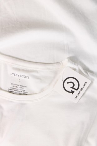 Herren T-Shirt Lyle & Scott, Größe L, Farbe Weiß, Preis € 28,87