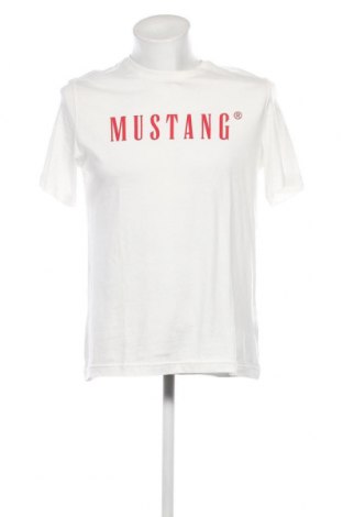 Herren T-Shirt Mustang, Größe M, Farbe Weiß, Preis 9,59 €