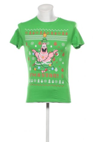Herren T-Shirt Nickelodeon, Größe S, Farbe Grün, Preis 9,50 €