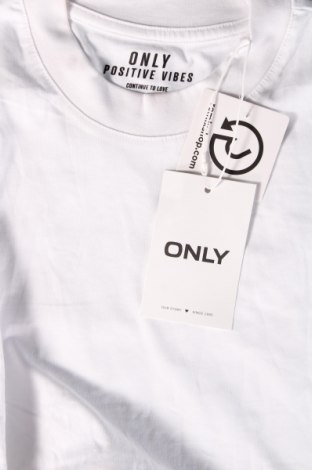Γυναικείο t-shirt ONLY, Μέγεθος S, Χρώμα Λευκό, Τιμή 7,99 €