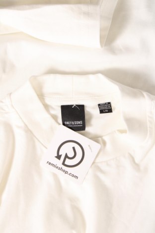 Ανδρικό t-shirt Only & Sons, Μέγεθος L, Χρώμα Λευκό, Τιμή 10,82 €