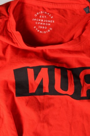 Męski T-shirt Originals By Jack & Jones, Rozmiar L, Kolor Czerwony, Cena 47,33 zł