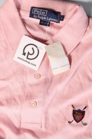 Męski T-shirt Polo By Ralph Lauren, Rozmiar L, Kolor Różowy, Cena 335,63 zł