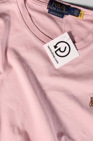Męski T-shirt Polo By Ralph Lauren, Rozmiar M, Kolor Różowy, Cena 350,24 zł