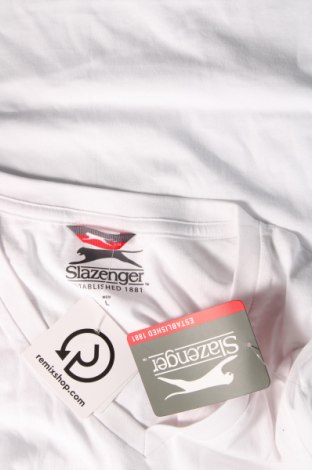 Ανδρικό t-shirt Slazenger, Μέγεθος L, Χρώμα Λευκό, Τιμή 11,00 €