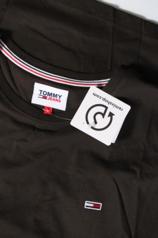 Мъжка тениска Tommy Jeans, Размер M, Цвят Зелен, Цена 69,30 лв.