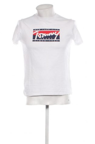 Herren T-Shirt Tommy Jeans, Größe S, Farbe Weiß, Preis 39,69 €