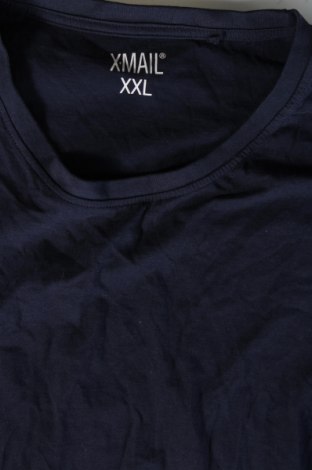 Męski T-shirt X-Mail, Rozmiar XXL, Kolor Niebieski, Cena 41,58 zł