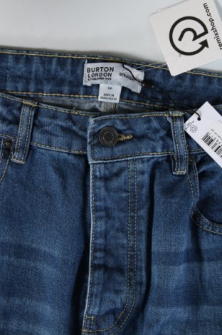 Męskie jeansy Burton of London, Rozmiar L, Kolor Niebieski, Cena 111,55 zł