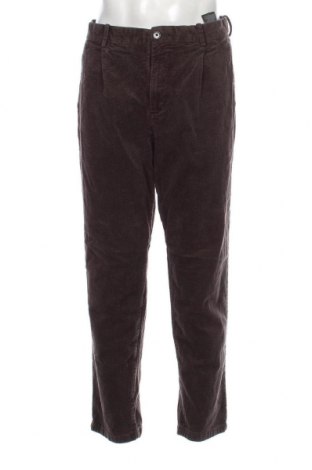 Pantaloni raiați de bărbați H&M, Mărime L, Culoare Maro, Preț 38,16 Lei