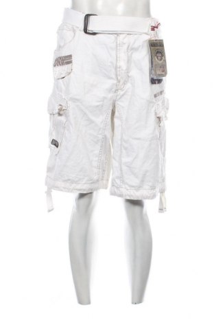 Pantaloni scurți de bărbați Geographical Norway, Mărime XXL, Culoare Alb, Preț 233,03 Lei