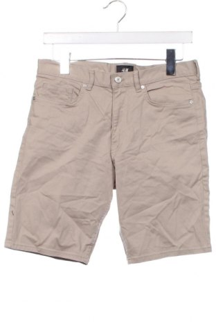 Мъжки къс панталон H&M, Размер S, Цвят Бежов, Цена 13,75 лв.