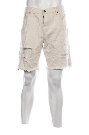 Ανδρικό κοντό παντελόνι H&M, Μέγεθος XXL, Χρώμα Εκρού, Τιμή 11,60 €
