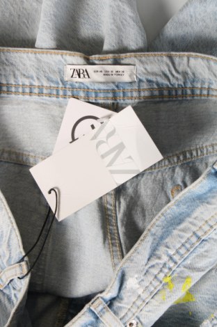 Pantaloni scurți de bărbați Zara, Mărime L, Culoare Albastru, Preț 117,35 Lei