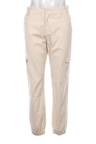 Pantaloni de bărbați Dan Fox X About You, Mărime L, Culoare Ecru, Preț 168,26 Lei
